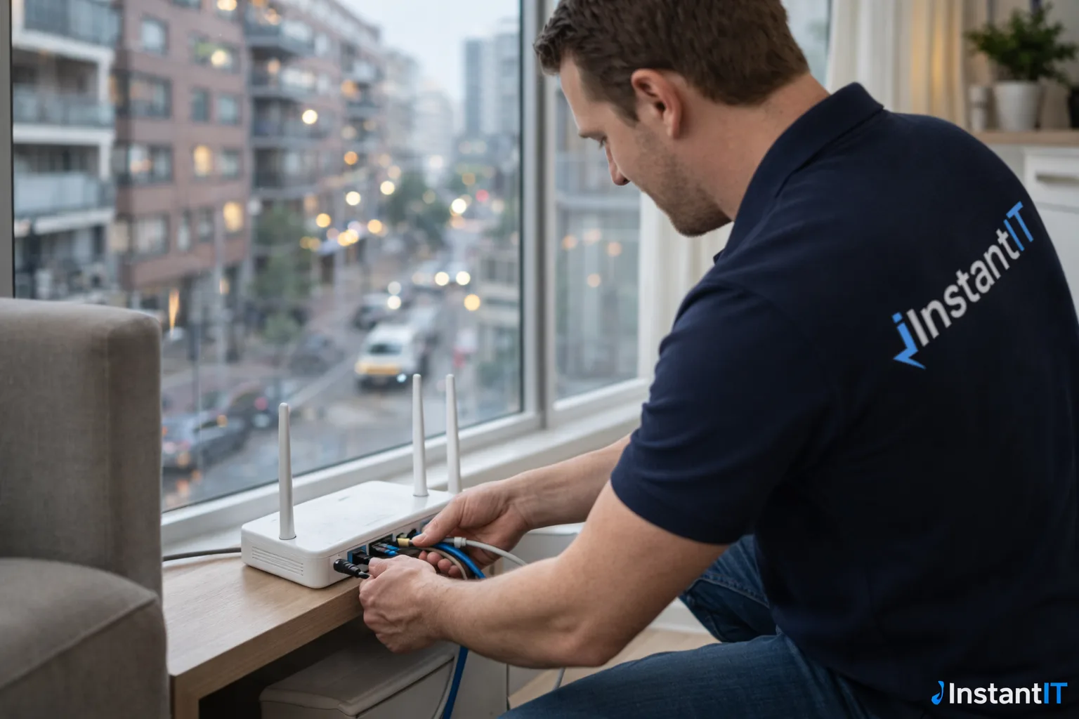 Wifi-hulp in een appartement in Den Haag